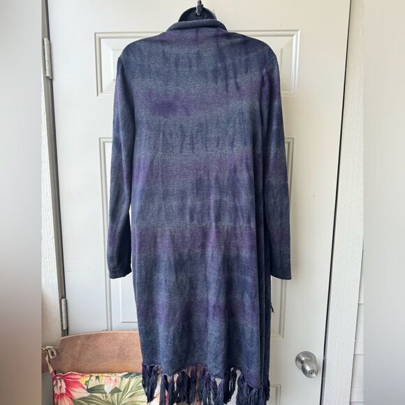 Lafayette 148 Cardigan Sweater Women's size Small 100% Merino Wool Tye Dye - Picture 6 of 10